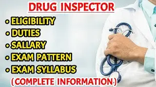 Drug inspector - Eligibility, Exam syllabus, Exam pattern, Duties, Salary || Pharma lectures ||