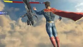 Injustice 2 &mdash; геймплей битвы с боссом Бэтмен против Супермена