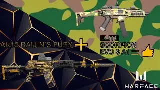 Warface Global Operations : AK12 RAIJIN&rsquo;S FURY + ELITE SCORPION EVO 3 A1 =👍 #warface #warfacemobile