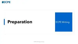 ECPE: Writing an Essay