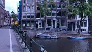 Walking on Saturday morning in Amsterdam, 4K video