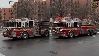 FDNY Engine 88 & Ladder 38 Hauling to Report of Smoke in a Lobby