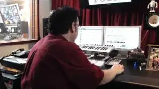 Jack Miele gets drum sounds at Fudge Recording Studio