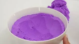 Purple Kinetic Sand in Reverse - Relaxing Scoop ASMR