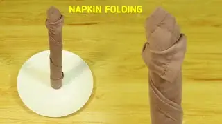 CANDLE TABLE NAPKIN FOLDING #DESIGN