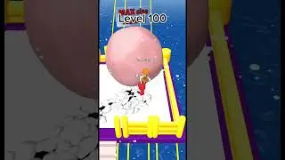 Bridge Race Android gameplay Level 100 completed successfully.