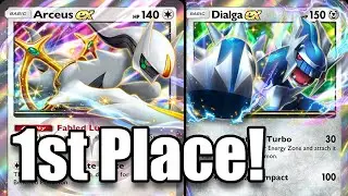 1st Place Arceus EX/Dialga EX. Best Deck in Pok&eacute;mon Pocket!