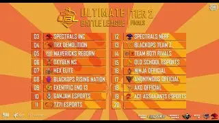 UBL T2 FINAL. Day 2 Match 3  SPECTRALS  INC.  SRS GAMING