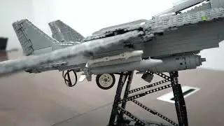 1/21 Scale F-14 Tomcat Military Fighter Jet LesDiy #lesdiy #brick #bricks #brickwork