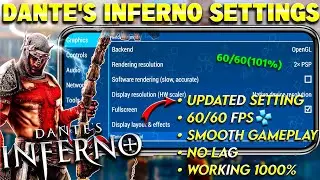 {2026}🔥Dante's Inferno Best Settings For PPSSPP Emulator | 60 Fps No Lag Settings For Dante Inferno