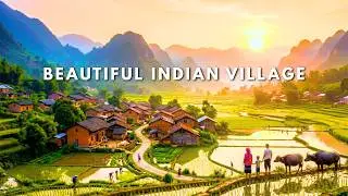 Heaven on Earth: Beautiful Indian Village Life 🇮🇳 (4K Cinematic Drone)