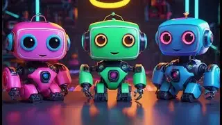 Four Little Robots Build a Boat | Robot Song for Kids | Fun Learning Nursery Rhymes and Baby Songs