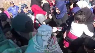 2019/3/20(خبز)وزعت للمهجرين حديثا في(مخيمات دير حسان)بريف ادلب بتبرع أهل الكويت