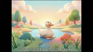प्यारी बत्तख | Cute Duck - New Nursery Rhymes & Simple Songs
