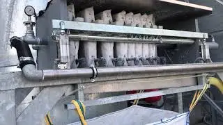 Stone Fabrication Filter Press Full Dump Cycle