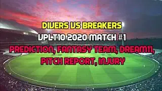 Grenadines Divers vs Salt Pond Breakers VPLT10 2020 Match #1 Prediction, Fantasy Team, Dream11