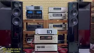 Loa ELAC Vela 408 + DAC Pioneer N-70A + Accuphase E-450.