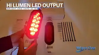 Wave One Marine | Boat Trailer Guide Post LED Pole Light Set | (DOT SAE APPROVED) IP67 Waterproof