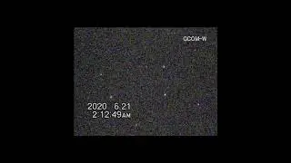 GCOM-W. The variation cycle (1.5 seconds) matches the rotation cycle of AMSR2 antenna.