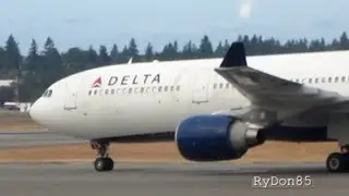 Sea-Tac (SEA) Heavies arriving Runway 34R from Tokyo - ANA B77W [JA781A] + Delta A333 [N819NW]