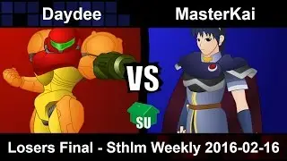 Daydee (Samus) vs MasterKai (Marth) - Losers Final Sthlm Weekly 2016-02-16