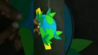 Earth day craft/Paper crown/ Environment Day/Earth day crown/Paper craft #shorts #youtubeshorts #diy