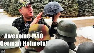 Немецко-финские стальные шлемы М40 в магазине Mike&rsquo;s Militaria.