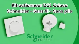 Kit plafonnier Odace Sans Fil Sans Pile - Actionneur DCL + Interrupteur + Plaque