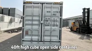 40ft High Cube Open Side Shipping Container #high cube container #shippingcontainer