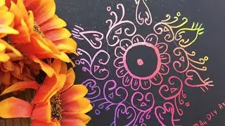 Recreating My Mom&rsquo;s College Mandala Drawing | Scratch Art