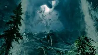 skyrim waterfall scenery