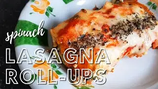 Easy Spinach Lasagna Roll Ups Recipe 🍝🥬 Healthy & Tasty Vegetable Lasagna Rolls Vegetarian Recipe