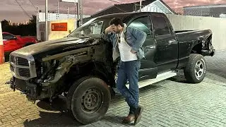 DIRIGI MINHA DODGE RAM PELA 1&ordf; VEZ!!! COMO ELA ANDOU DEPOIS DO ACIDENTE??