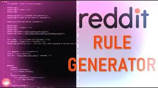 REDDIT RULE GENERATOR (PUPPETEER WEB SCRAPE) | Scripped (FREE DOWNLOAD)