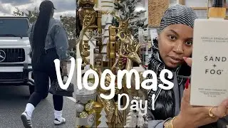 Vlogmas 2025 Day 1 | Errands, Christmas Décor Shopping & Locked Out My Car!