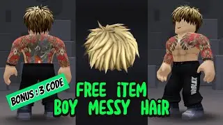 Cara Mendapatkan ITEM GRATIS GOLD MESSY BOY HAIR di ROBLOX 😍😍