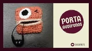PORTA AUDÍFONOS 😎 Tejido a Crochet (Cómo aprovechar los restos de lana)