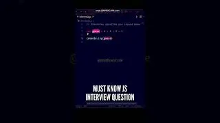 😍😍 This JavaScript Interview Question will change your way of thinking #shorts #javascript #coding