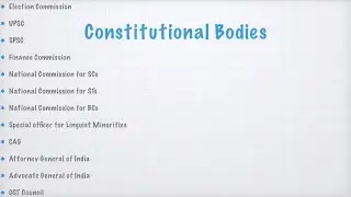 Constitutional Bodies | NCSC NCST NCBC | Article 338 Article 338A Article 338B Article 350B | UPSC