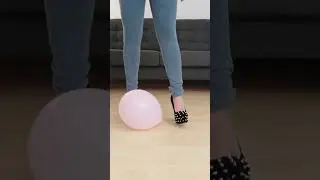 #Shorts - Experiment: Spiked High Heels vs Ballon