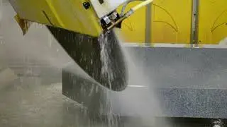 At the Rock of Ages Craftsmen Center, a CNC Machine makes intricate angles
