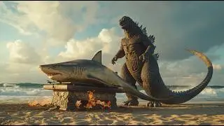 Godzilla vs Monster Shark: Ocean Battle
