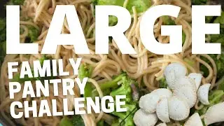 Cook with me EVERY MEAL Large Family | Pantry Challenge April 2022