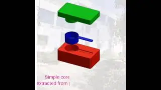 Core and Cavity extract in solidworks | TRTC Patna. tool room training center