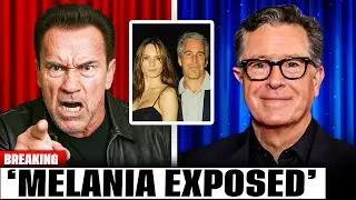 Трамп вспыхнул после того, как Арнольд Шварценеггер и Стивен Колбер разоблачили Меланию в прямом ...
