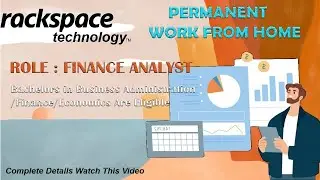 Permanent Work From Home Job/ RACKSPACE Technology/Became a Finance Analyst /@VJJobs-we6ck