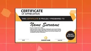 Create simple certificate in Adobe Illustrator | simple style certificate for beginners 