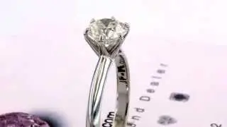 Hand made 6 claw 950 platinum 1 carat diamond engagement ring by jfkdiamonds