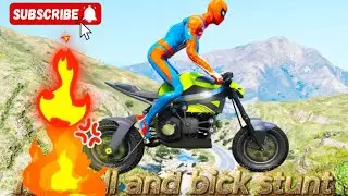 GTA 5 Spiderman Falling off Highest Buildings & Stunts- Episode  (Euphoria Ragdolls) bick stunt
