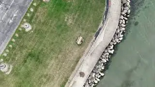 Landing DJI Flip Drone At Sheffield Lake Boat Launch 10-18-2025 